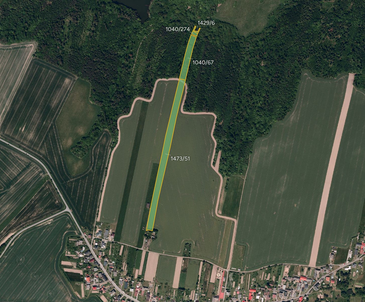 Prodej pole 9 652 m²