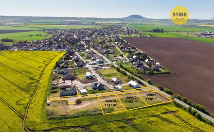 Prodej stavebního pozemku 1 147 m², Cítov, okres Mělník