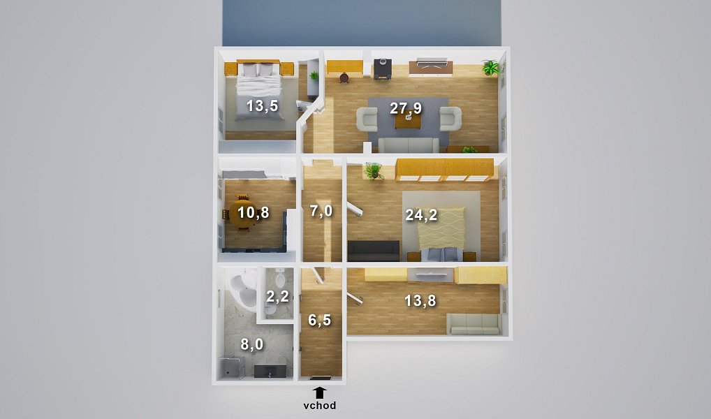 Prodej bytu 4+1 113 m², Terezín – náhled fotky 11