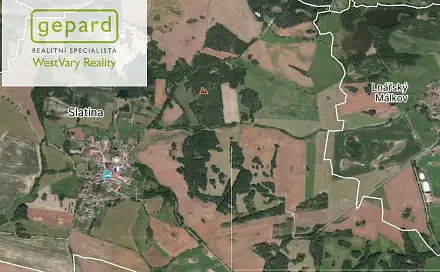 Prodej pole 43 500 m², Slatina, okres Klatovy