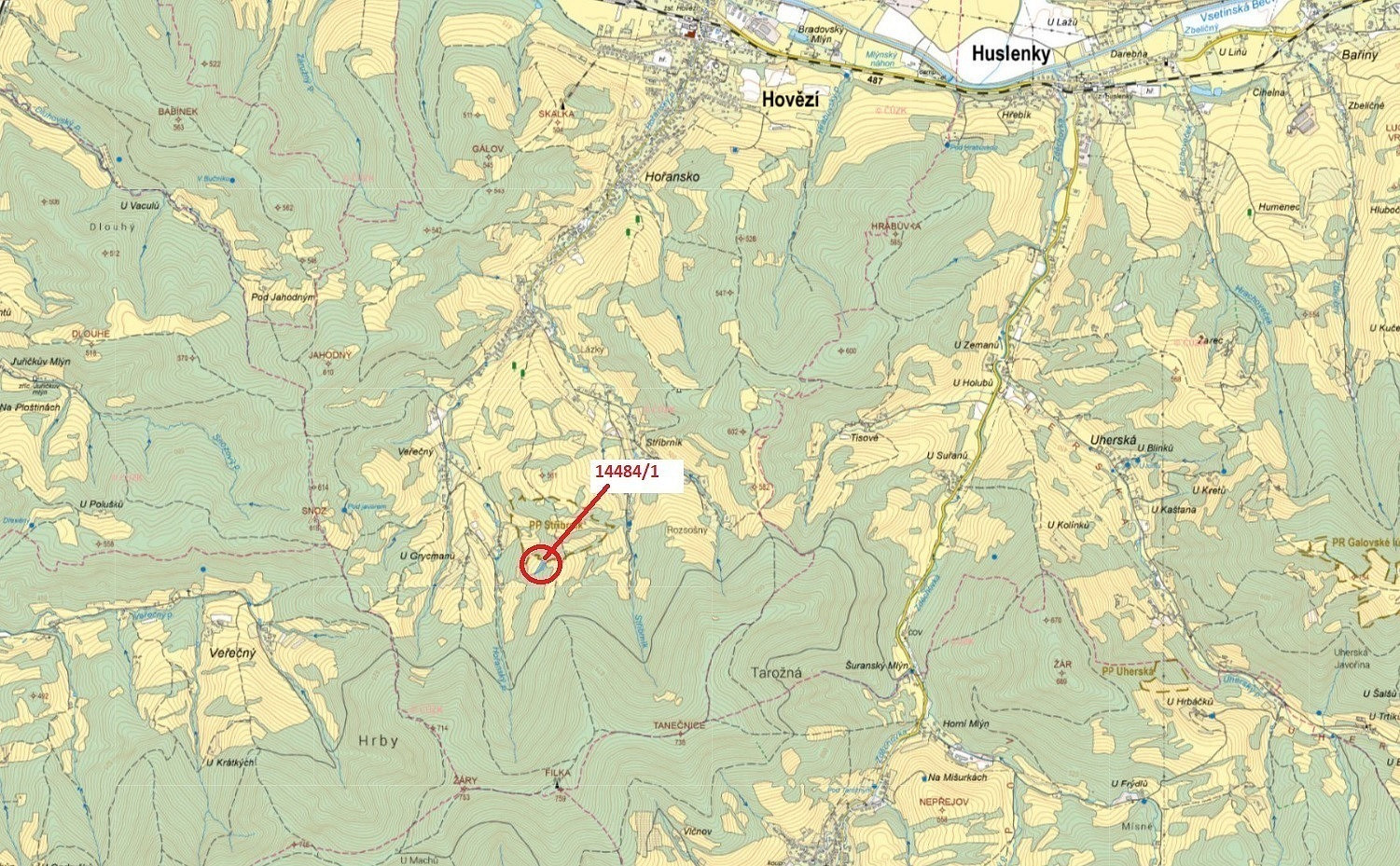 Dražba lesa 2 322 m²