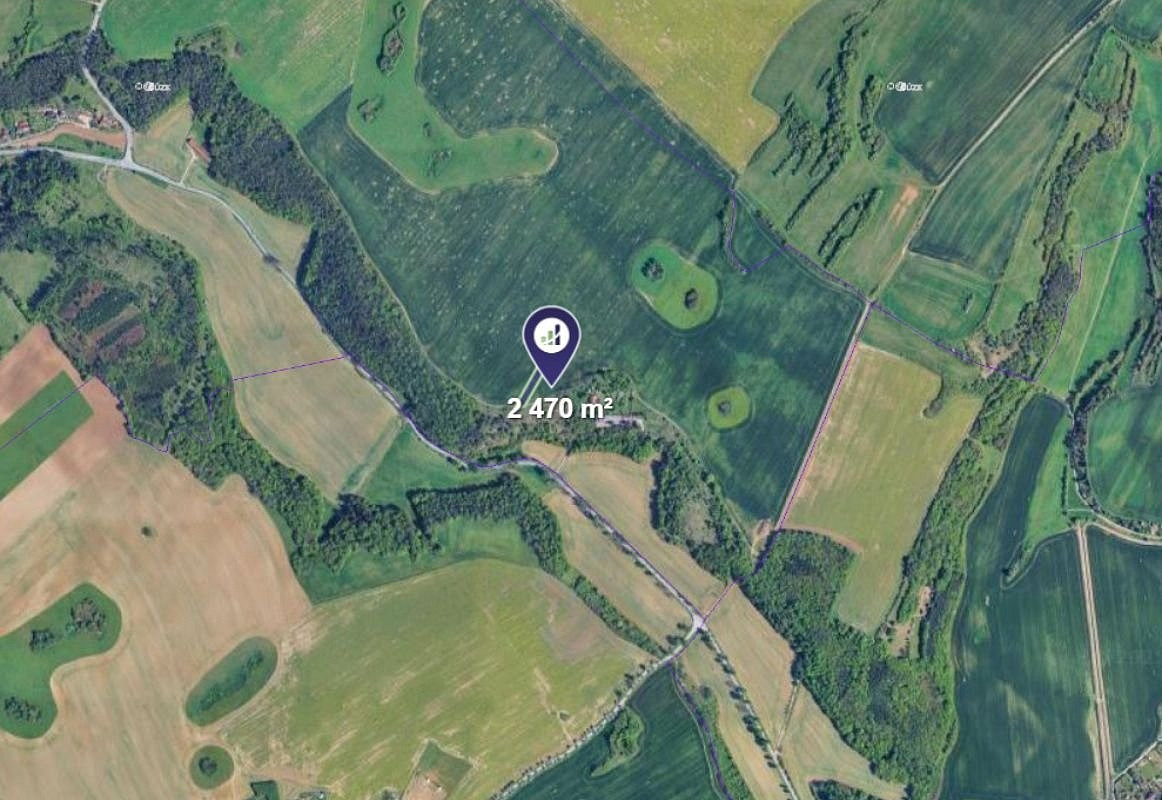 Prodej pole 2 470 m² – pohled 2