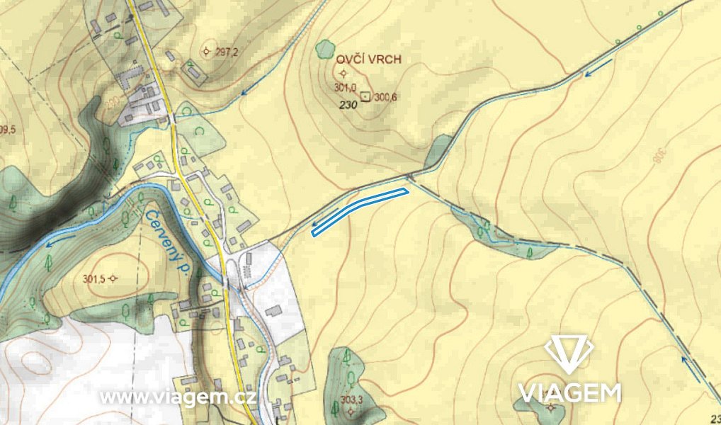 Prodej pole 1 680 m², Stará Červená Voda – náhled fotky 3