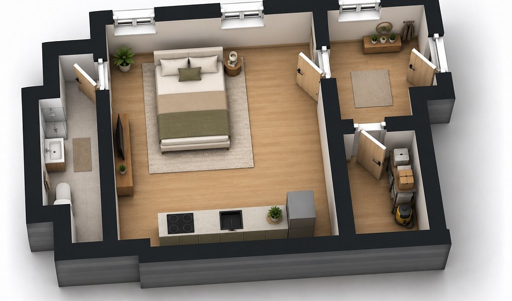 Prodej bytu 1+kk 27 m², Prostějov – náhled fotky 4