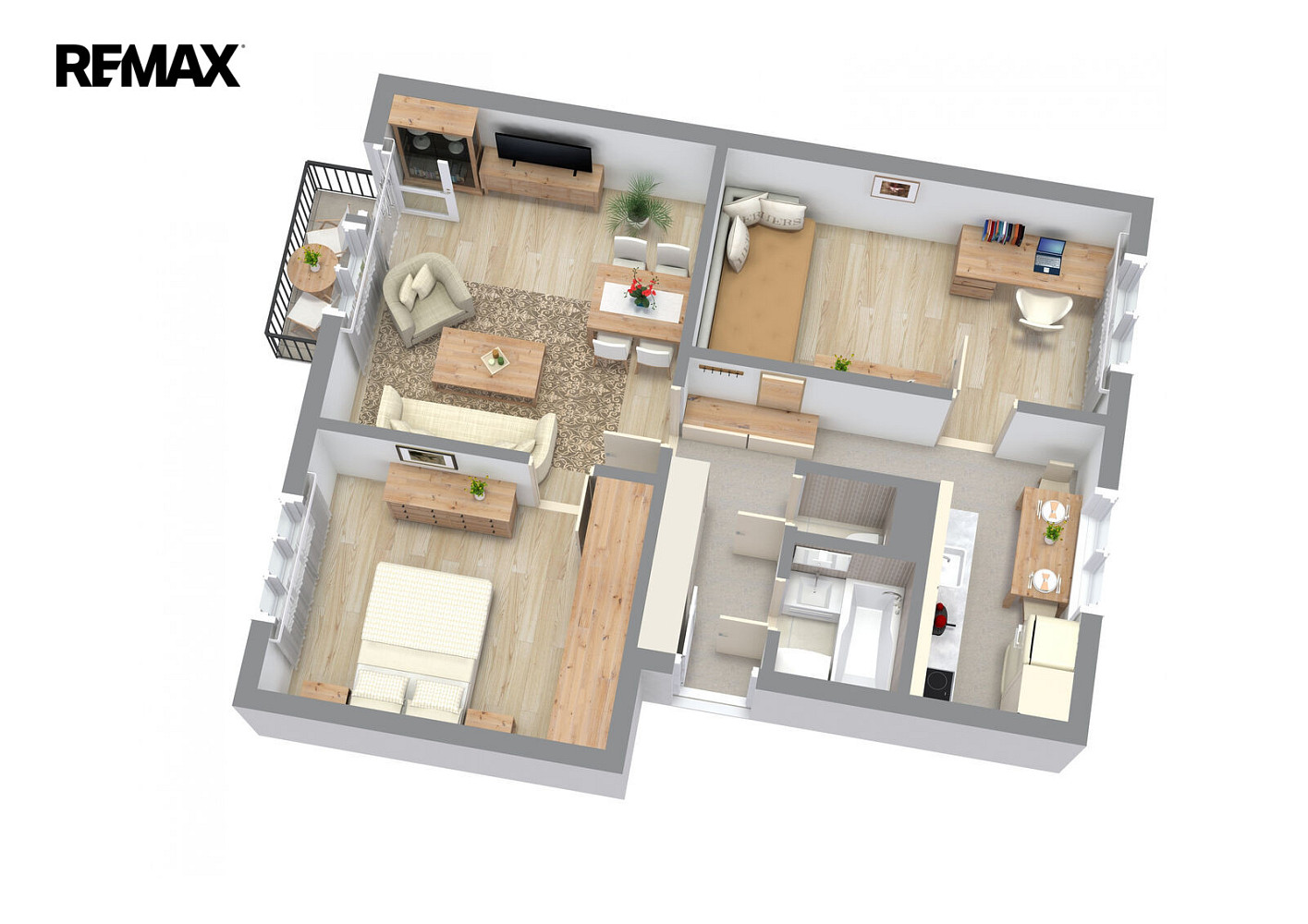 Pronájem bytu 3+1 64 m² – fotografie 4