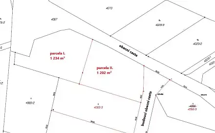 Prodej stavebního pozemku 1 234 m², Cehnice, okres Strakonice