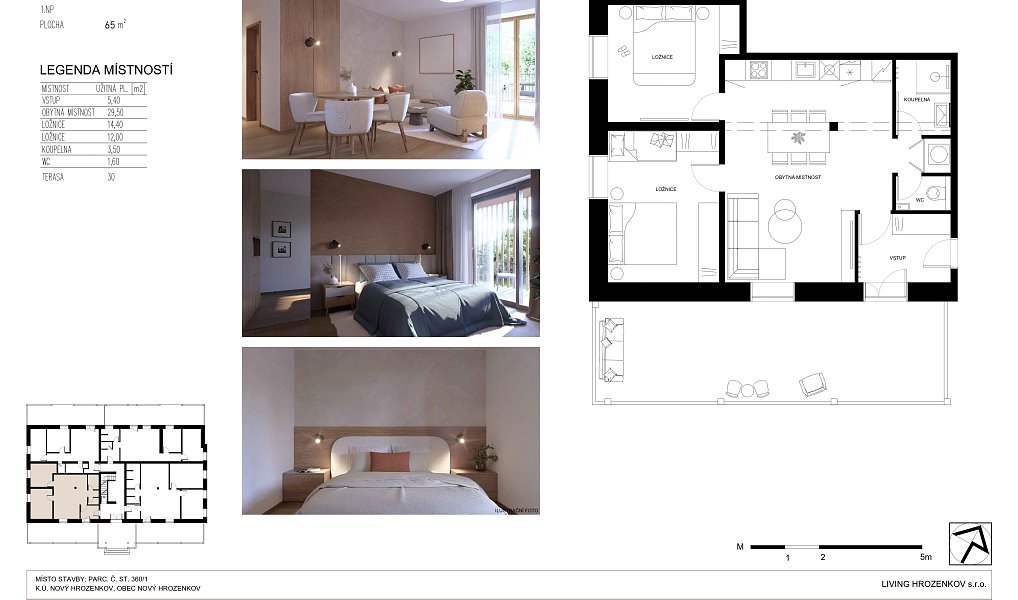 Prodej bytu 3+kk 65 m², Nový Hrozenkov – náhled fotky 2