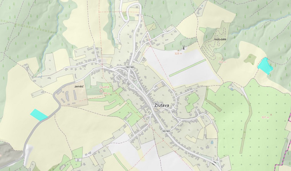 Dražba pozemku, 20137 m², Zlín, Žlutava