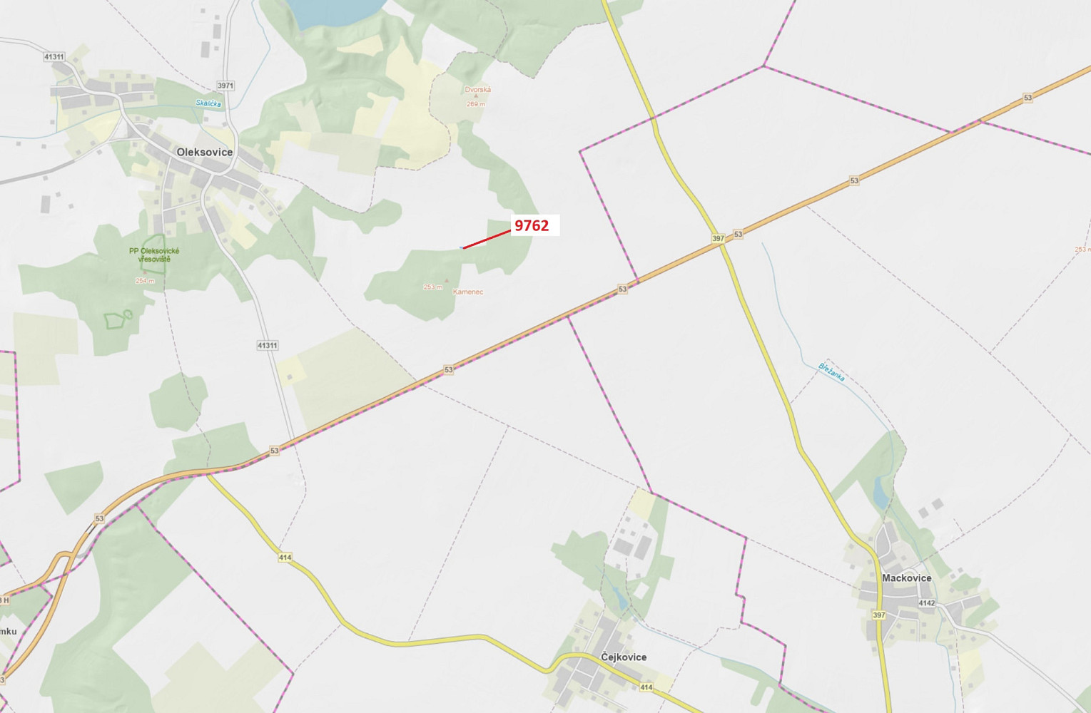 Dražba lesa 238 m²