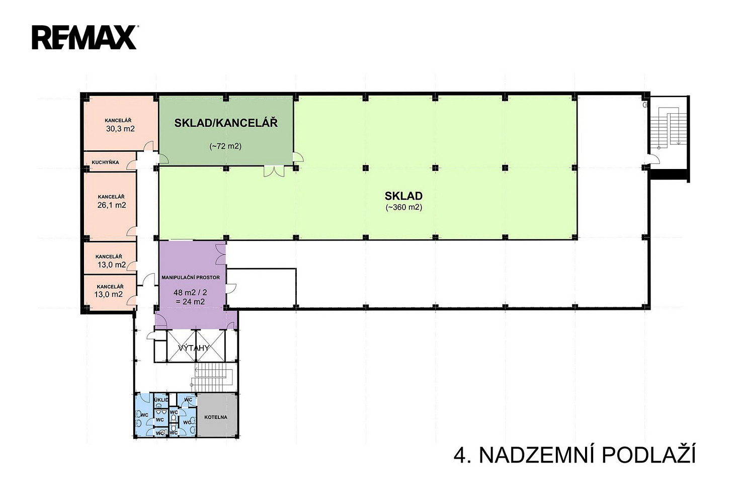 Pronájem skladovacích prostor 456 m² — photo 2
