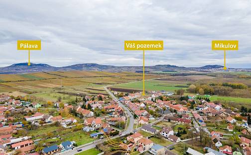 Prodej stavebního pozemku 603 m², Březí, okres Břeclav