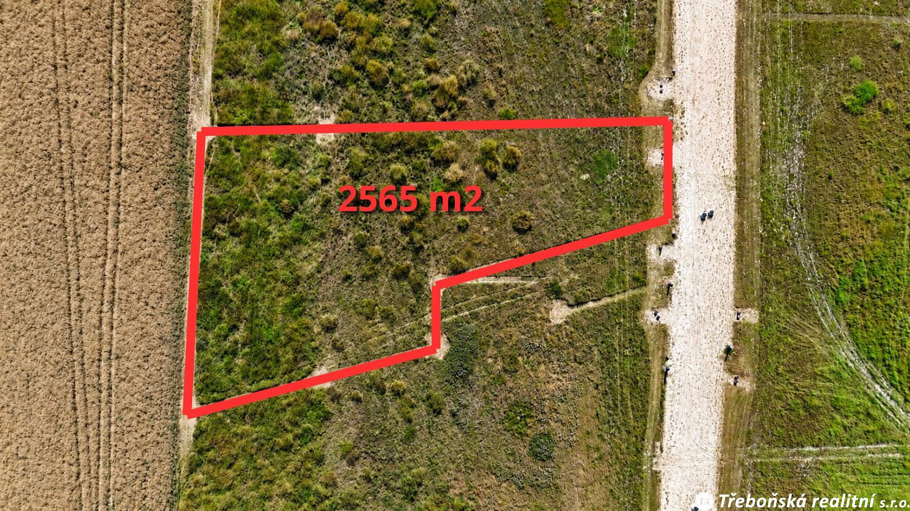 Prodej stavebního pozemku 2 565 m² – fotografie 4