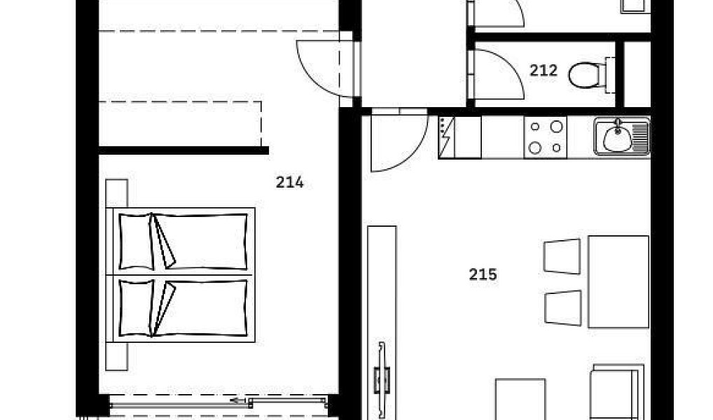 Prodej bytu 2+1 64 m², Klatovy – náhled fotky 3