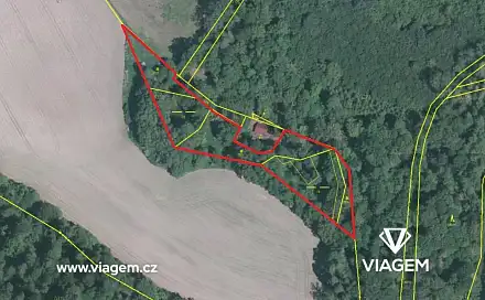 Prodej lesa 3 564 m², Vráž, okres Písek