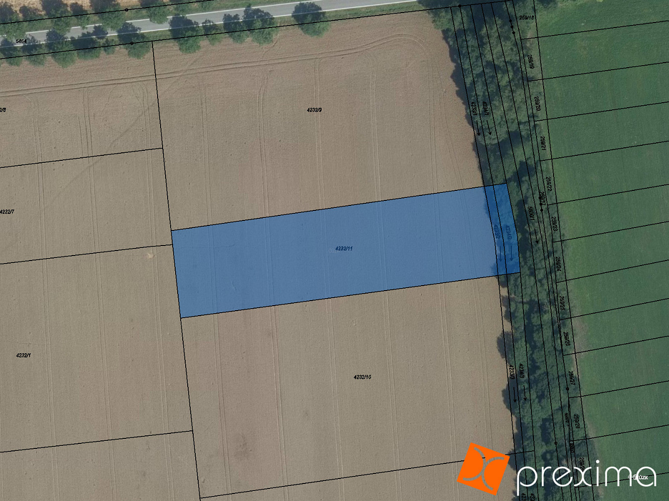 Prodej pole 1 786 m²