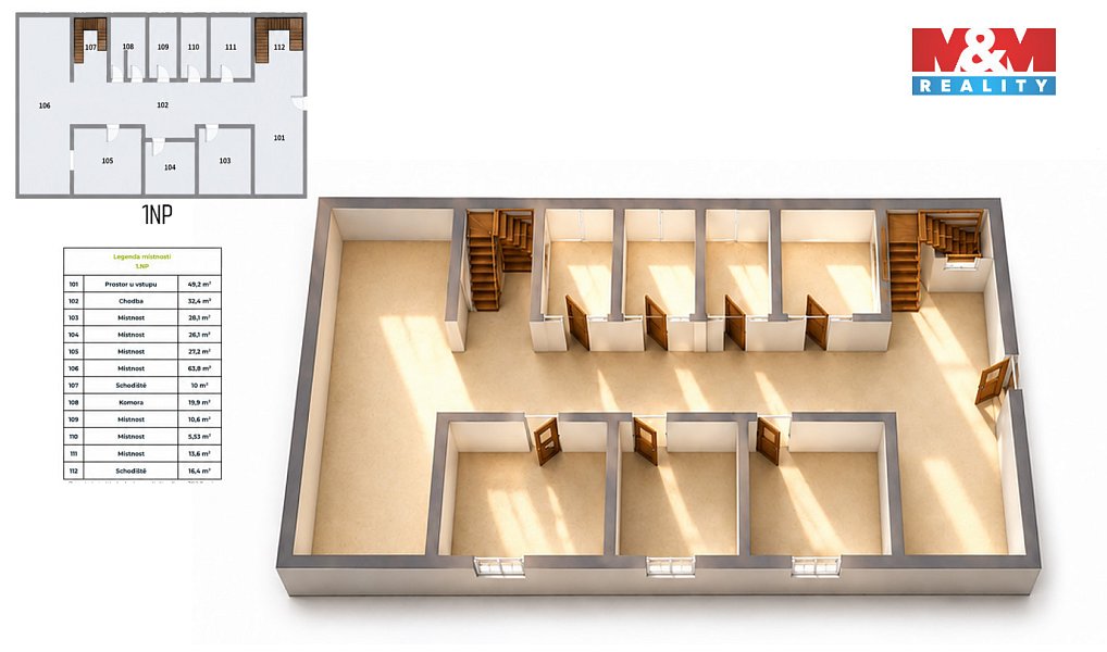 Prodej domu 963 m² s pozemkem 4 672 m², Dírná – náhled fotky 23