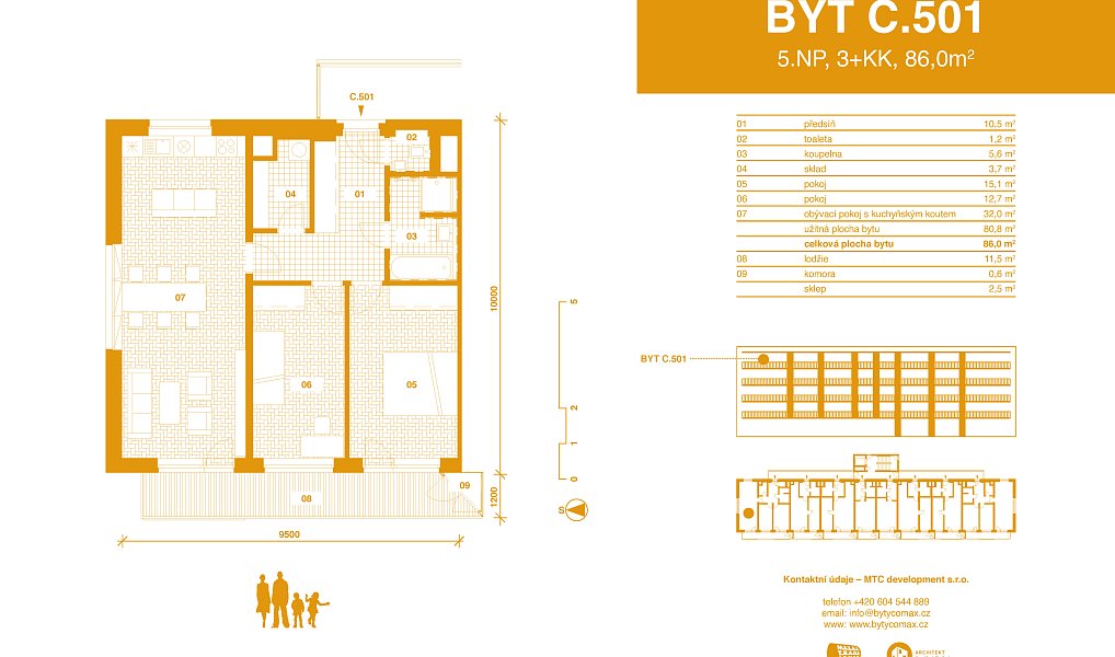 Prodej bytu 3+kk 86 m², Velvary – náhled fotky 18