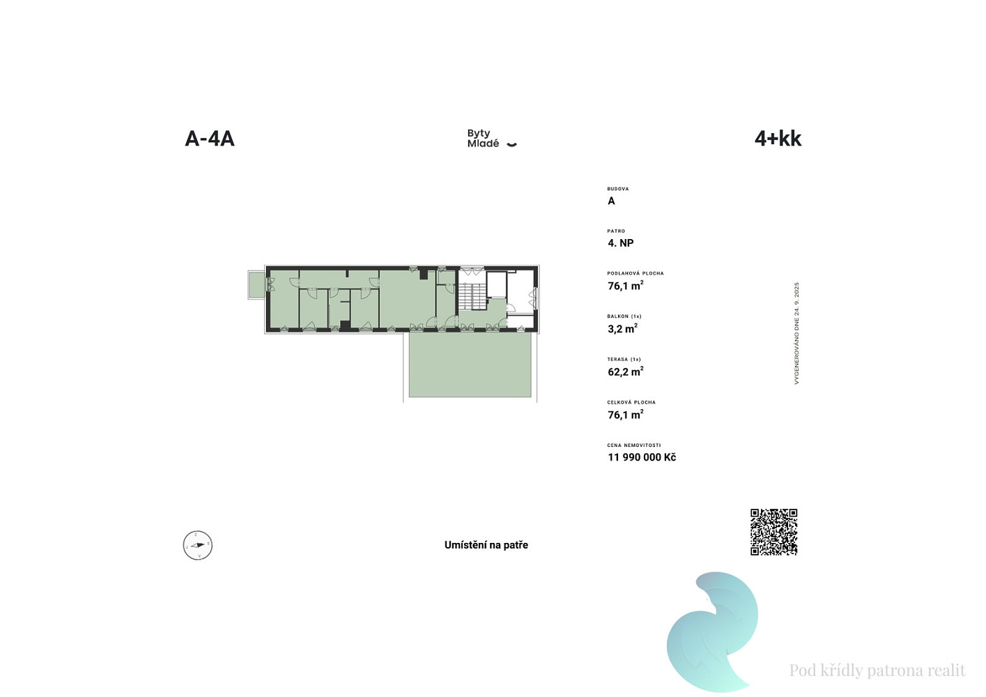 Prodej bytu 4+kk 84 m² — photo 3