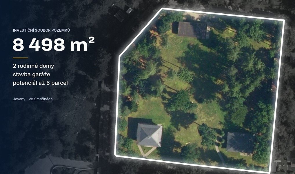 Prodej stavebního pozemku 8 498 m², Jevany – fotka 1 z 17