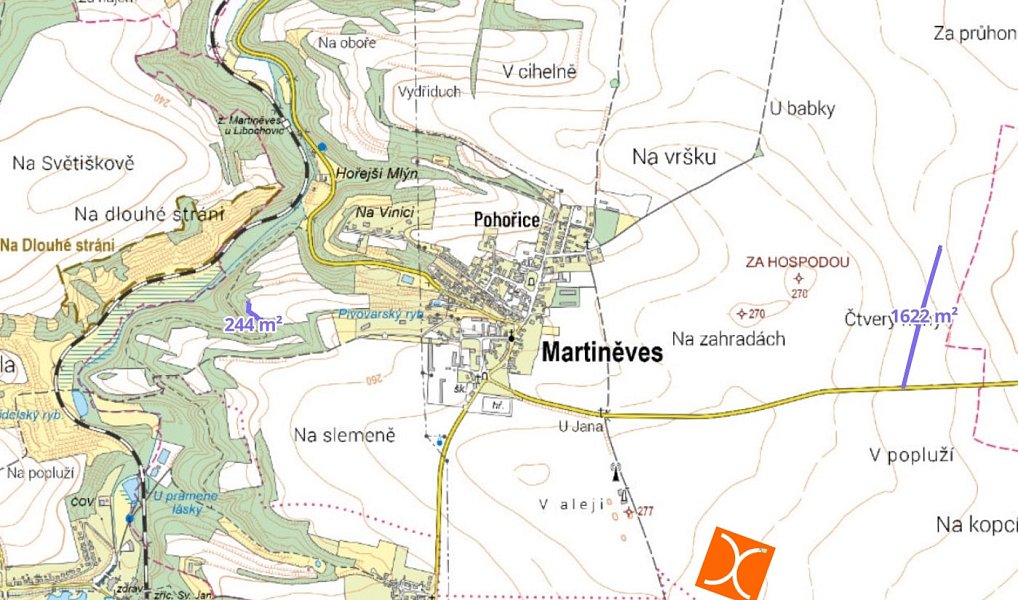 Prodej pole 186 m², Martiněves – náhled fotky 3