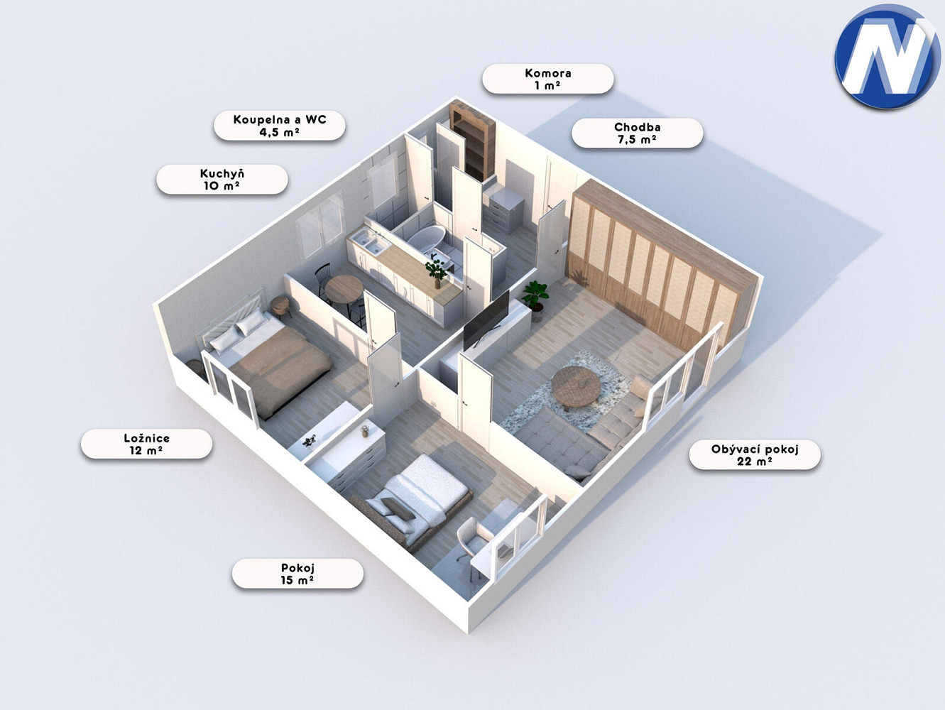 Prodej bytu 3+1 71 m² – fotografie 2