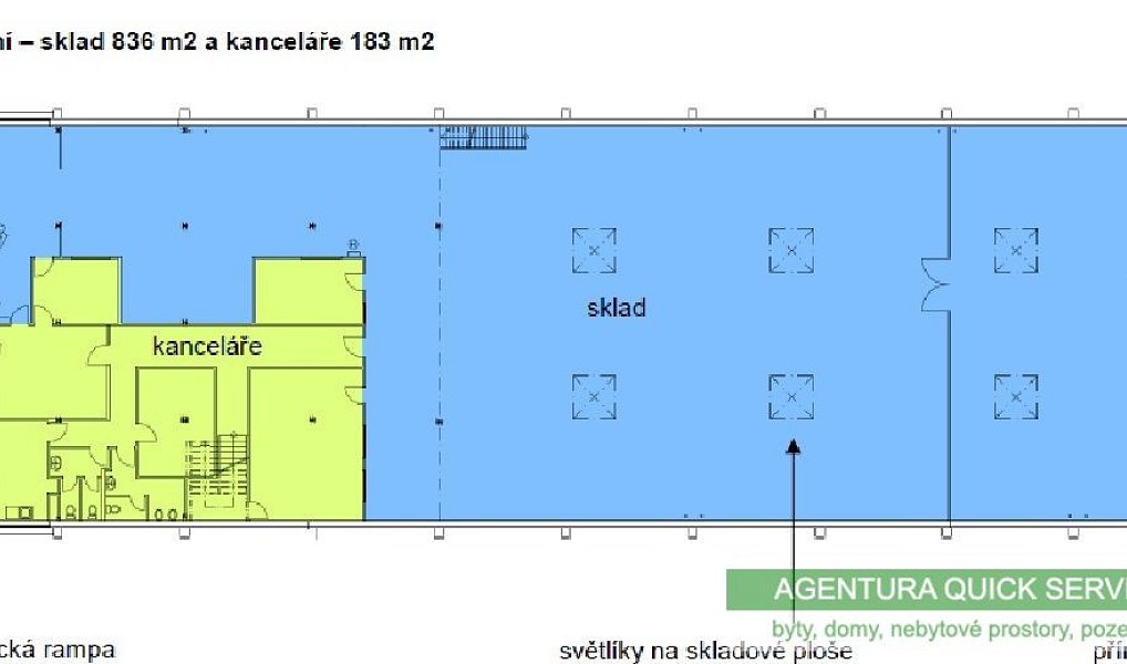 Pronájem skladovacích prostor 1 395 m², Praha – náhled fotky 3