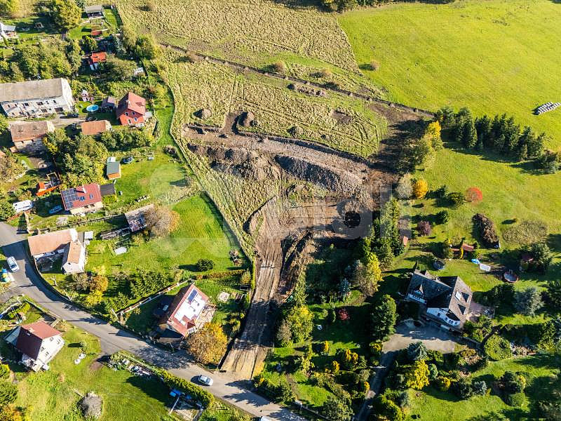 Prodej pozemku pro výstavbu RD v Chuderovci okr. Ústí nad Labem – pohled 5