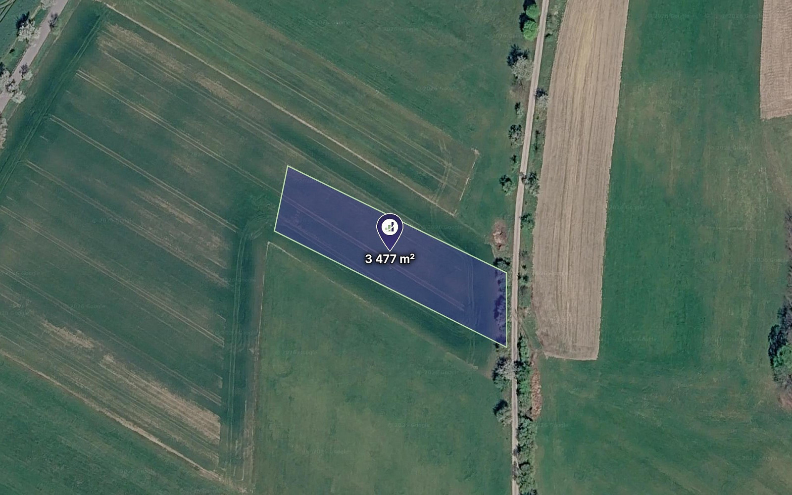 Prodej pole 652 m²