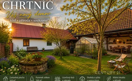 Prodej chaty/chalupy 106 m² s pozemkem 349 m², Chrtníč, okres Havlíčkův Brod