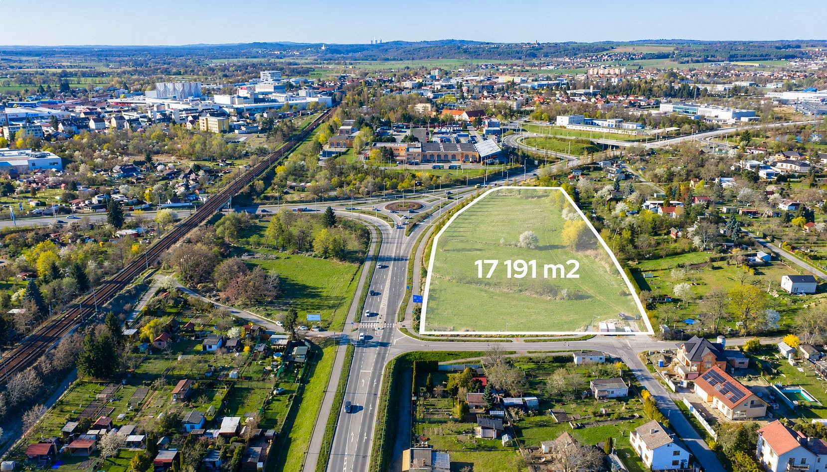 Prodej komerčního pozemku 17 191 m²
