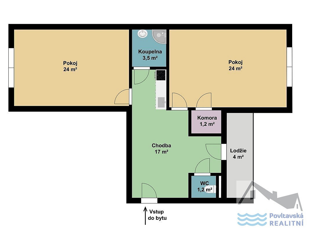 Prodej bytu 2+kk 71 m² – fotografie 3