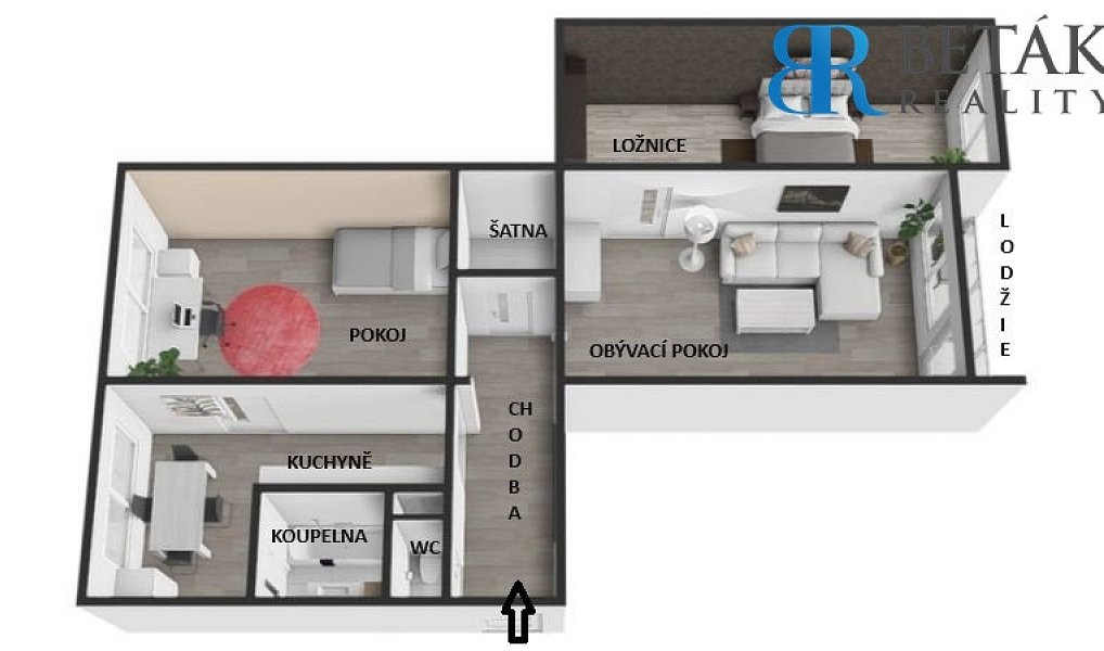 Prodej bytu 3+1 72 m², Přerov – náhled fotky 8