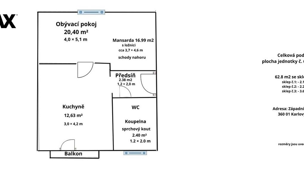 Prodej bytu 2+kk 55 m², Karlovy Vary – náhled fotky 11