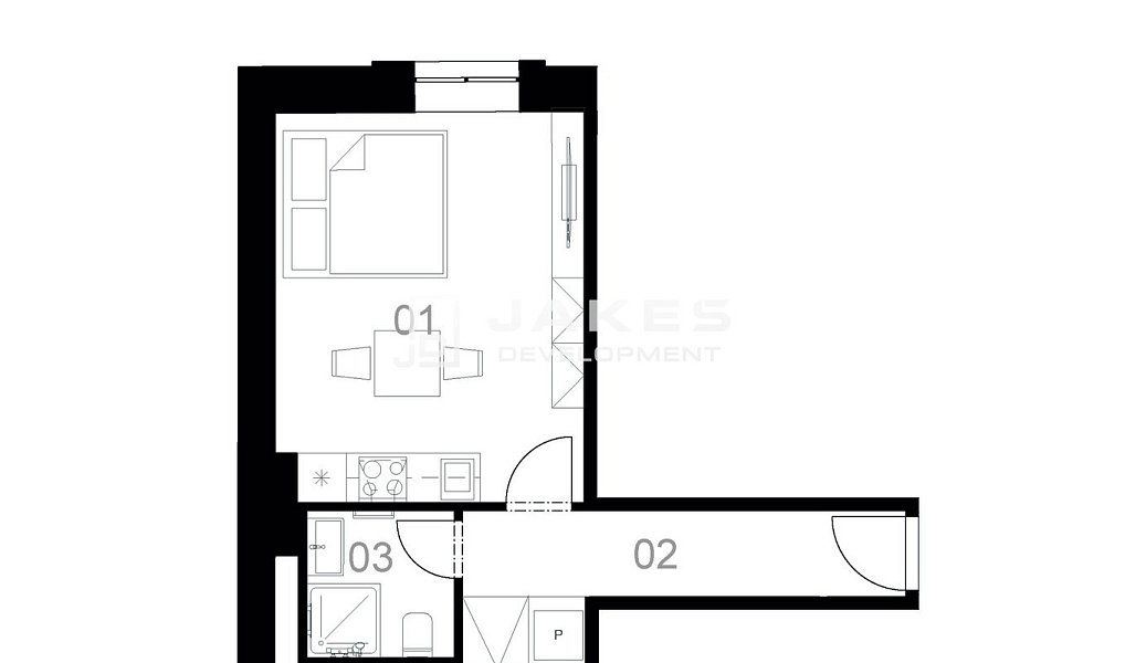 Prodej bytu 1+kk 29 m², Praha – náhled fotky 3