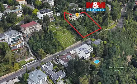 Prodej stavebního pozemku 1 894 m², Skalní, Praha 5 - Hlubočepy