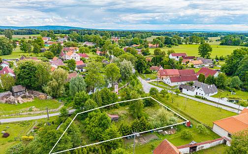 Prodej stavebního pozemku 2 012 m², Vydří, okres Jindřichův Hradec