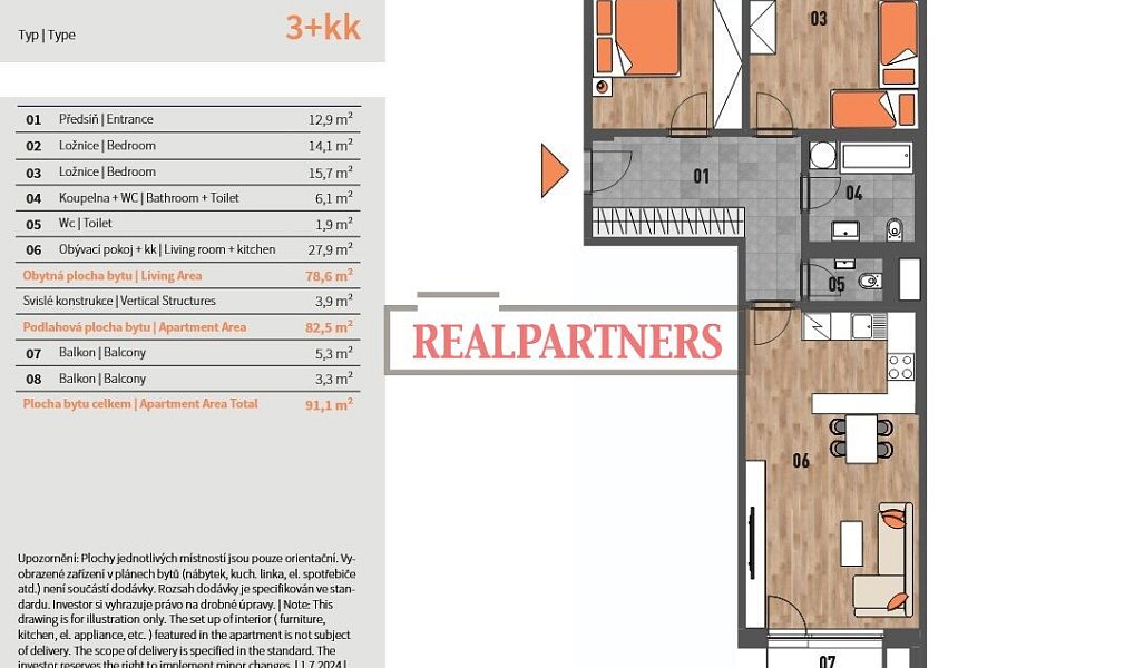 Prodej bytu 3+kk 91 m², Praha – náhled fotky 2