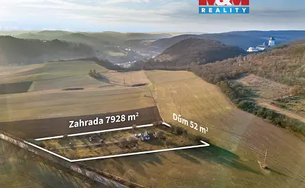 Prodej chaty/chalupy 52 m² s pozemkem 7 980 m², Mořinská, Hlásná Třebaň, okres Beroun