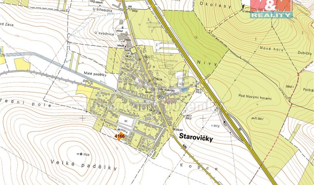 Prodej pole 911 m², Starovičky – náhled fotky 5