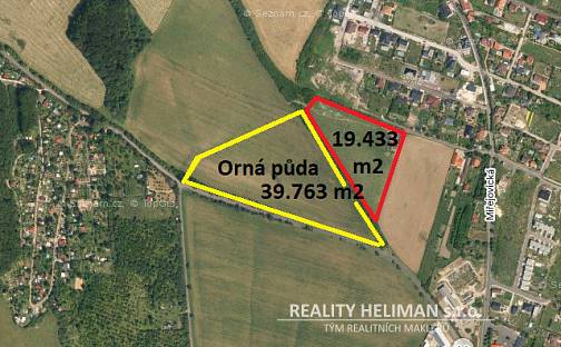 Prodej stavebního pozemku 19 433 m², Habrová, Litoměřice - Předměstí