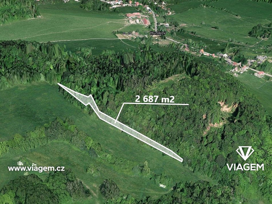 Prodej lesa 1 343 m²