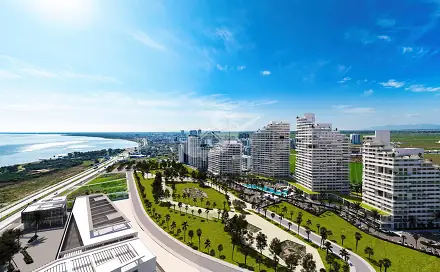 Prodej bytu 1+kk 37 m², Trikomo, Kypr