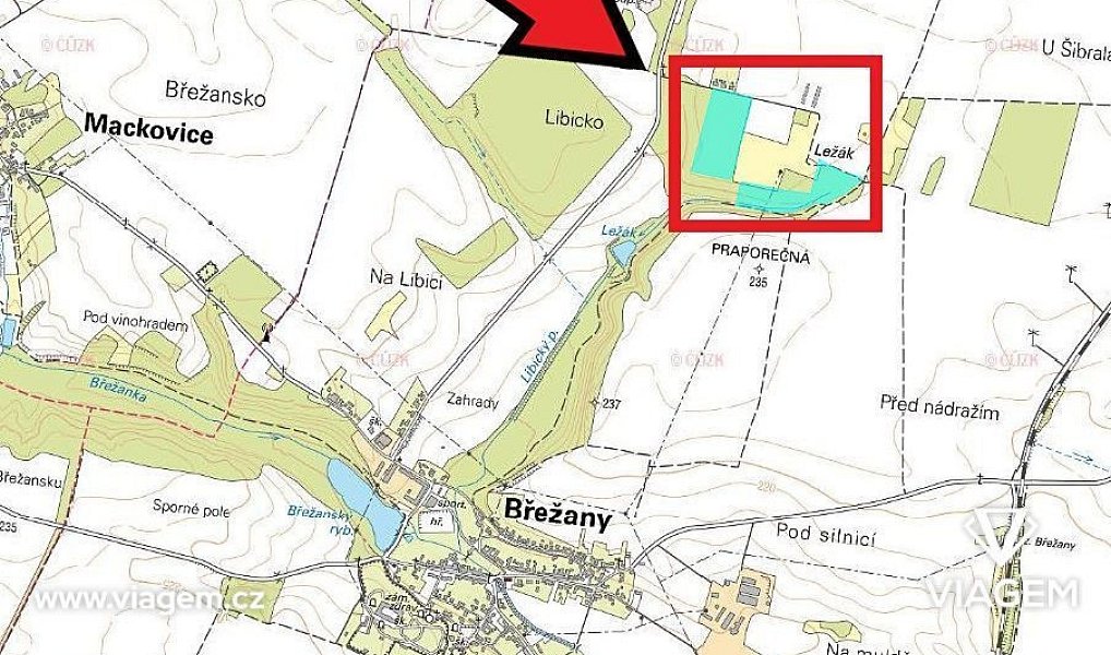 Prodej lesa 7 364 m², Břežany – náhled fotky 3