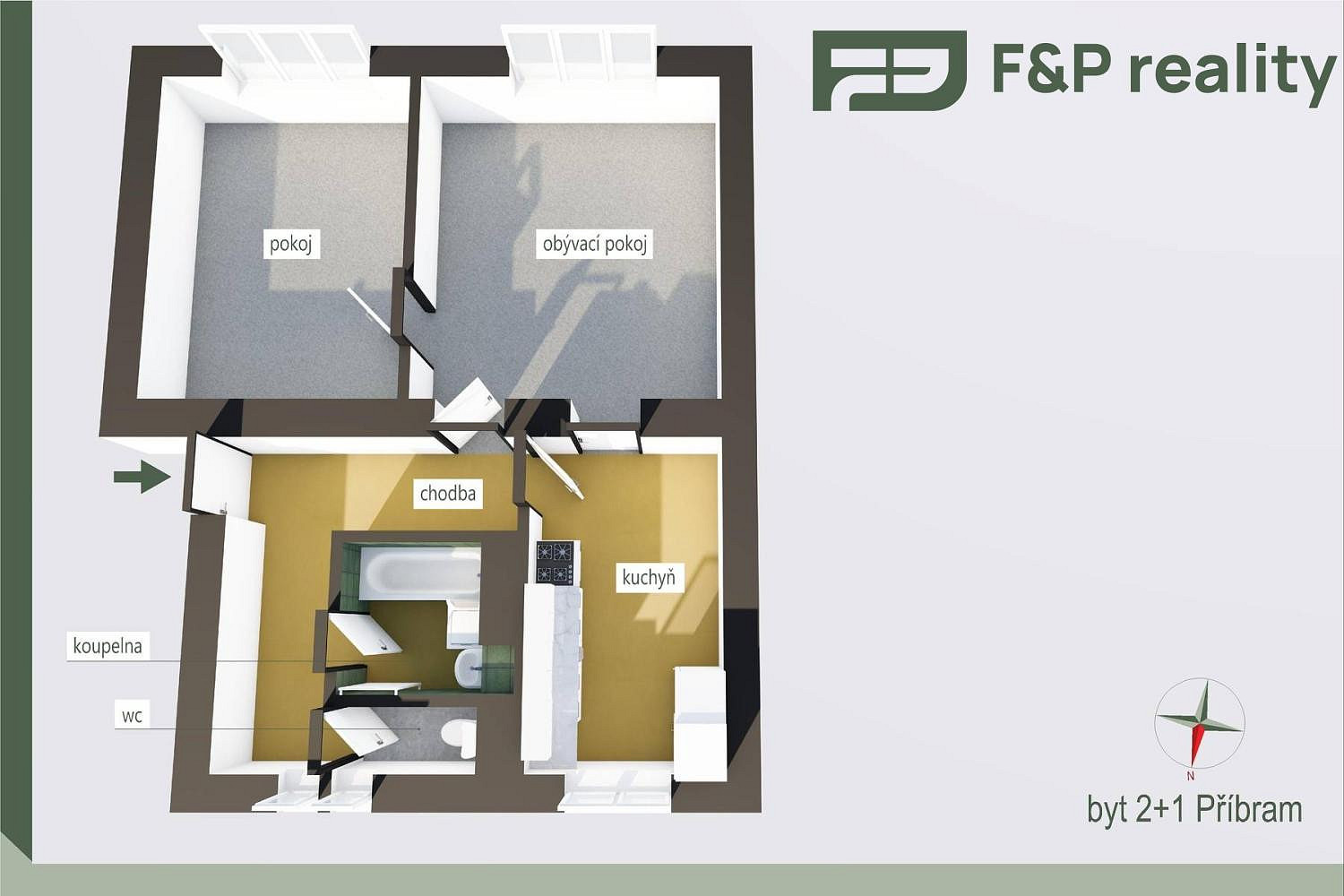 Prodej bytu 2+1 70 m² – fotografie 5