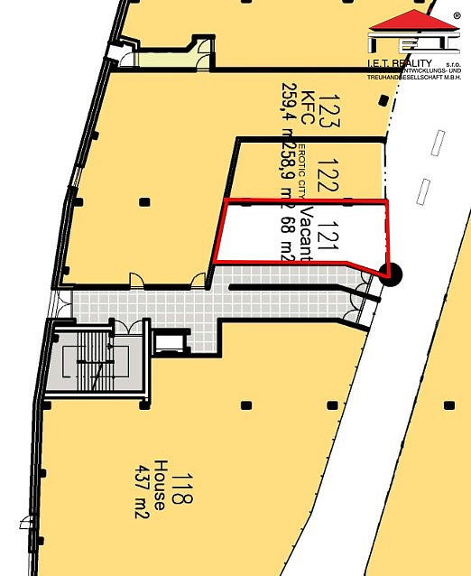 Pronájem obchodního prostoru, 68 m² - Brno OC Futurum – pohled 4