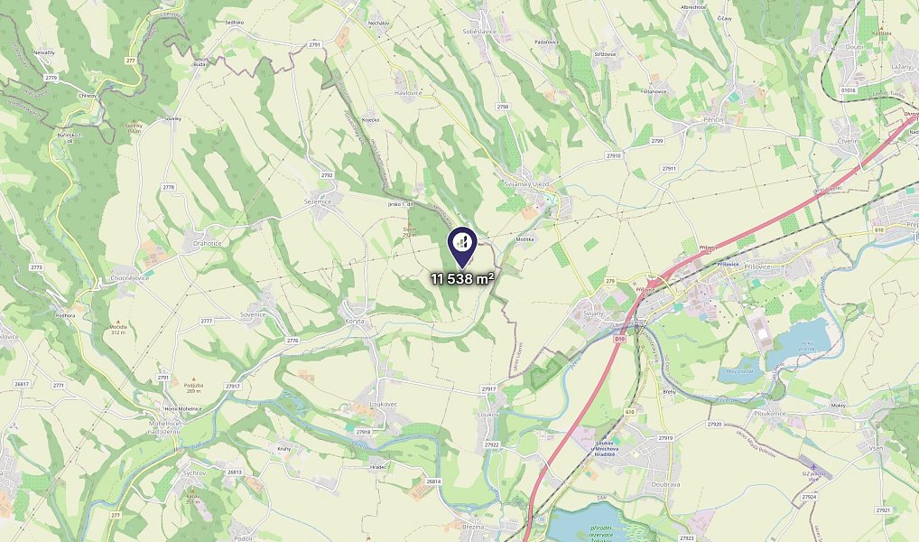 Prodej pole 11 538 m², Loukov – náhled fotky 3