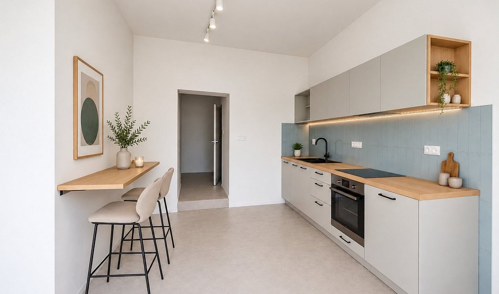Pronájem bytu 1+kk, 30 m², Zábrdovice - Brno-město, Brno