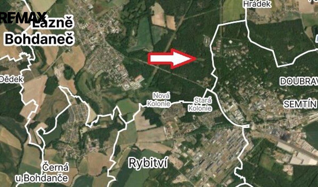 Prodej lesa 15 753 m², Lázně Bohdaneč – náhled fotky 2