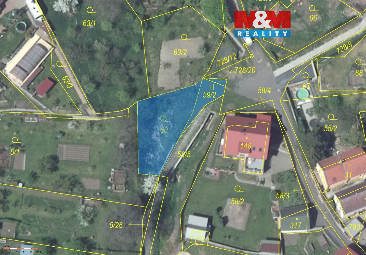 Prodej zahrady 323 m²