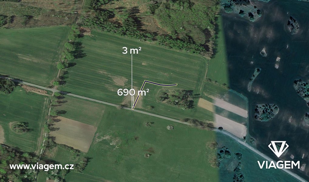 Prodej pole 577 m², Oslavička – náhled fotky 2